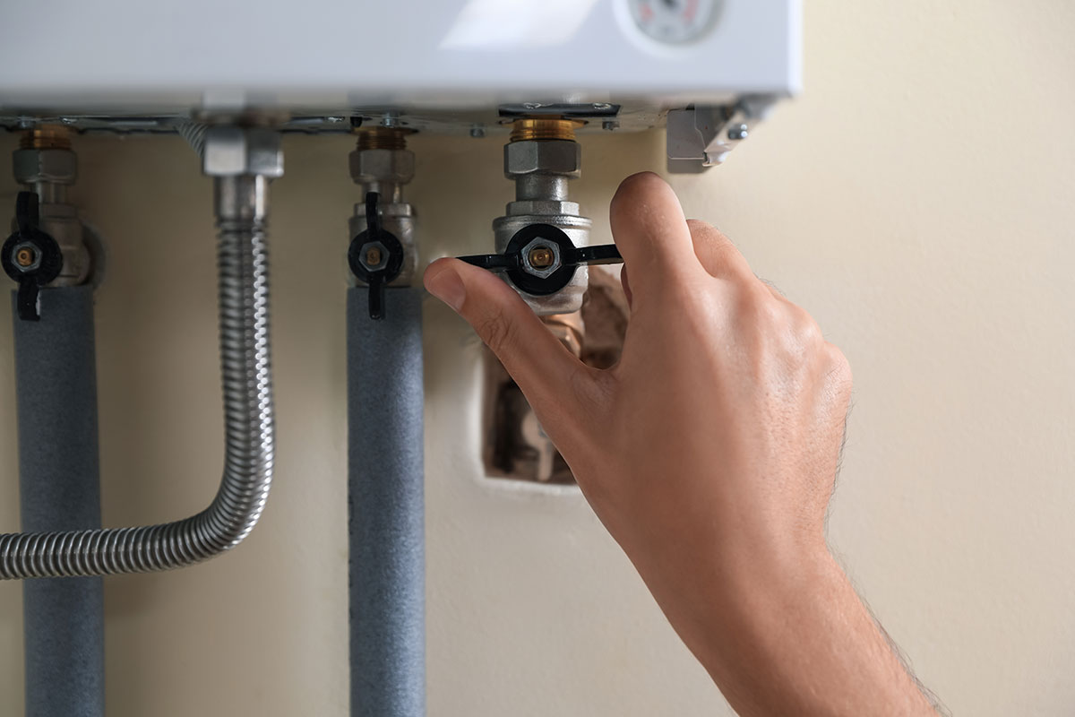 Tankless and tank water heaters installed by Comfortec in a Spirit Lake Iowa home